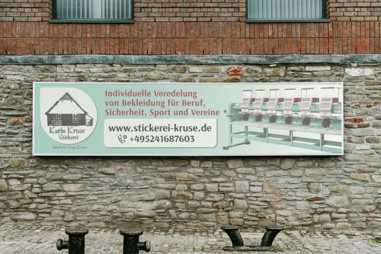 Stickerei Karin Kruse Banner